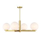 Savoy House M100123NB 4-Lights 240W Natural Brass Chandelier