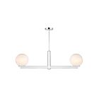 Savoy House M100124CH 2-Lights 120W Chrome Chandelier