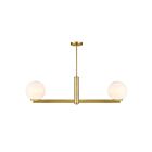 Savoy House M100124NB 2-Lights 120W Natural Brass Chandelier