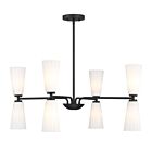 Savoy House M100126MBK 8-Lights 480W Matte Black Chandelier