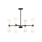 Savoy House M100126MBK 8-Lights 480W Matte Black Chandelier