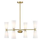 Savoy House M100126NB 8-Lights 480W Natural Brass Chandelier