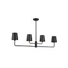 Savoy House M100127MBK 4-Lights 240W Matte Black Chandelier