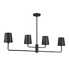Savoy House M100127MBK 4-Lights 240W Matte Black Chandelier
