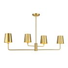 Savoy House M100127NB 4-Lights 240W Natural Brass Chandelier