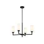 Savoy House M100129MBK 4-Lights 240W Matte Black Chandelier