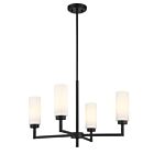 Savoy House M100129MBK 4-Lights 240W Matte Black Chandelier