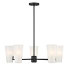 Savoy House M100130MBK 4-Lights 240W Matte Black Chandelier