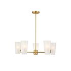 Savoy House M100130NB 4-Lights 240W Natural Brass Chandelier