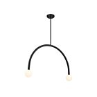Savoy House M100132MBK 2-Lights 7W Matte Black Chandelier