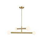 Savoy House M100133NB 4-Lights 14W Natural Brass Chandelier