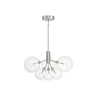 Savoy House M100135BN 6-Lights 12W Brushed Nickel Chandelier