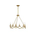 Savoy House M100137NB 6-Lights 360W Natural Brass Chandelier