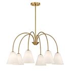 Savoy House M100138NB 6-Lights 360W Natural Brass Chandelier