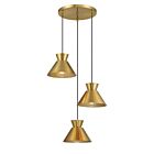 Savoy House M100139NB 3-Lights 180W Natural Brass Chandelier