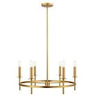 Savoy House M100140NB 6-Lights 360W Natural Brass Chandelier