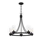 Savoy House Meridian M10018MBK 5-Lights 300W Matte Black Chandelier