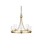 Savoy House Meridian M10018NB 5-Lights 300W Natural Brass Chandelier