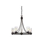 Savoy House Meridian M10018ORB 5-Lights 300W Oil Rubbed Bronze Chandelier