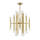 Savoy House Meridian M10040NB 24-Lights 960W Natural Brass Chandelier