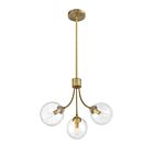 Savoy House Meridian M10057NB 3-Lights 180W Natural Brass Chandelier
