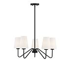 Savoy House Meridian M10060MBK 5-Lights 300W Matte Black Chandelier