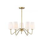 Savoy House Meridian M10060NB 5-Lights 300W Natural Brass Chandelier
