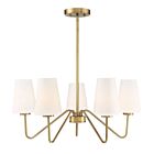 Savoy House Meridian M10060NB 5-Lights 300W Natural Brass Chandelier
