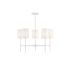 Savoy House Meridian M10067BQW 5-Lights 300W Bisque White Chandelier