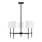 Savoy House Meridian M10067MBK 5-Lights 300W Matte Black Chandelier