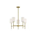 Savoy House Meridian M10067NB 5-Lights 300W Natural Brass Chandelier