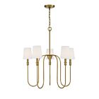 Savoy House Meridian M10077NB 5-Lights 300W Natural Brass Chandelier
