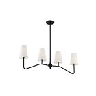 Savoy House Meridian M10078ORB 4-Lights 240W Oil Rubbed Bronze Linear Chandelier