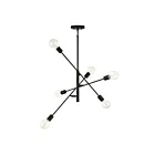 Savoy House Meridian M10084MBK 6-Lights 360W Matte Black Chandelier