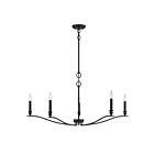 Savoy House Meridian M10086MBK 5-Lights 300W Matte Black Chandelier