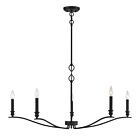 Savoy House Meridian M10086MBK 5-Lights 300W Matte Black Chandelier
