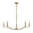 Savoy House Meridian M10086NB 5-Lights 300W Natural Brass Chandelier