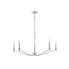 Savoy House Meridian M10086PN 5-Lights 300W Polished Nickel Chandelier