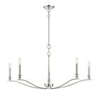Savoy House Meridian M10086PN 5-Lights 300W Polished Nickel Chandelier