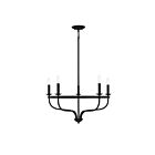 Savoy House Meridian M10087MBK 5-Lights 300W Matte Black Chandelier