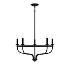 Savoy House Meridian M10087MBK 5-Lights 300W Matte Black Chandelier