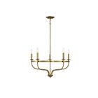 Savoy House Meridian M10087NB 5-Lights 300W Natural Brass Chandelier