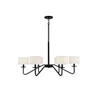 Savoy House Meridian M10092MBK 6-Lights 360W Matte Black Chandelier