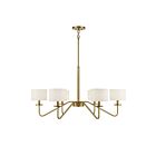Savoy House Meridian M10092NB 6-Lights 360W Natural Brass Chandelier