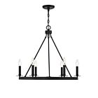 Savoy House Meridian M10093MBK 6-Lights 360W Matte Black Chandelier