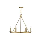 Savoy House Meridian M10093NB 6-Lights 360W Natural Brass Chandelier