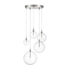Savoy House Meridian  M10099BN 5-Lights 10W Brushed Nickel Pendant