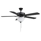 Savoy House Meridian M2018MBKRV 52" Matte Black 60.99W Ceiling Fan