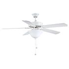 Savoy House Meridian M2018WHRV 52" White 60.99W Ceiling Fan