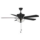 Savoy House Meridian M2026MBKRV 52" Matte Black 25.3W Ceiling Fan